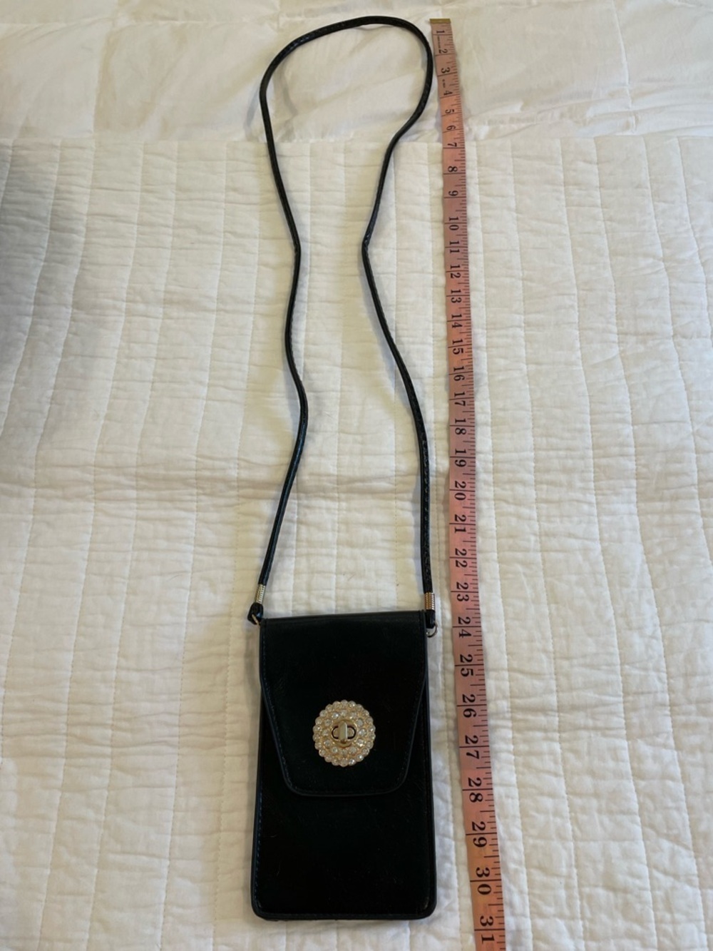 Opera Phone Purse Black and Bedazzled